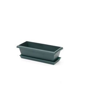 Maceta Plástica Rectangular Verde - Spartaplast Varios Tamaños