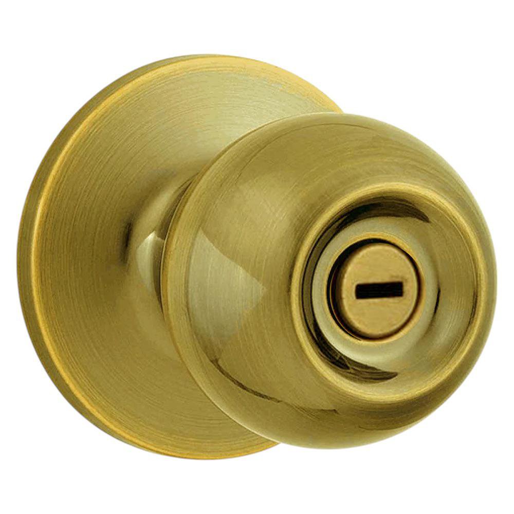 Cerradura para Baño Tipo Pomo Varios Colores Dorado