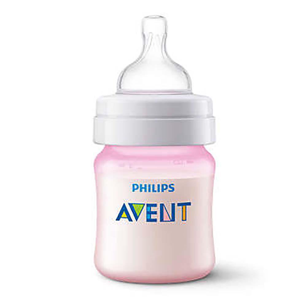 Biberón Classic Plus Anticólico Dúo 4 Oz - Avent Varios Colores Rosa