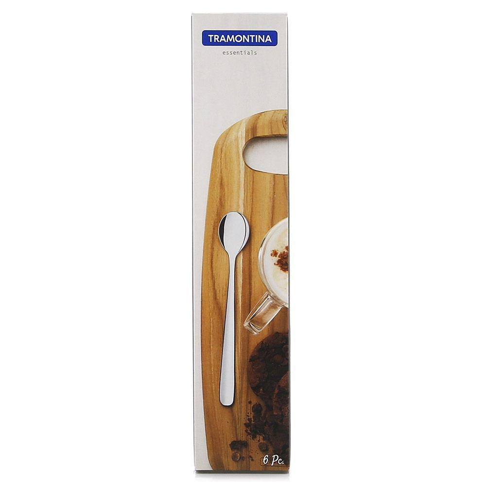 Set de 6 Cucharas Essentials para Latte Color Plateado