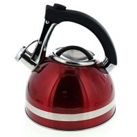 Tetera De Acero Inoxidable Roja 3 L - Nordika