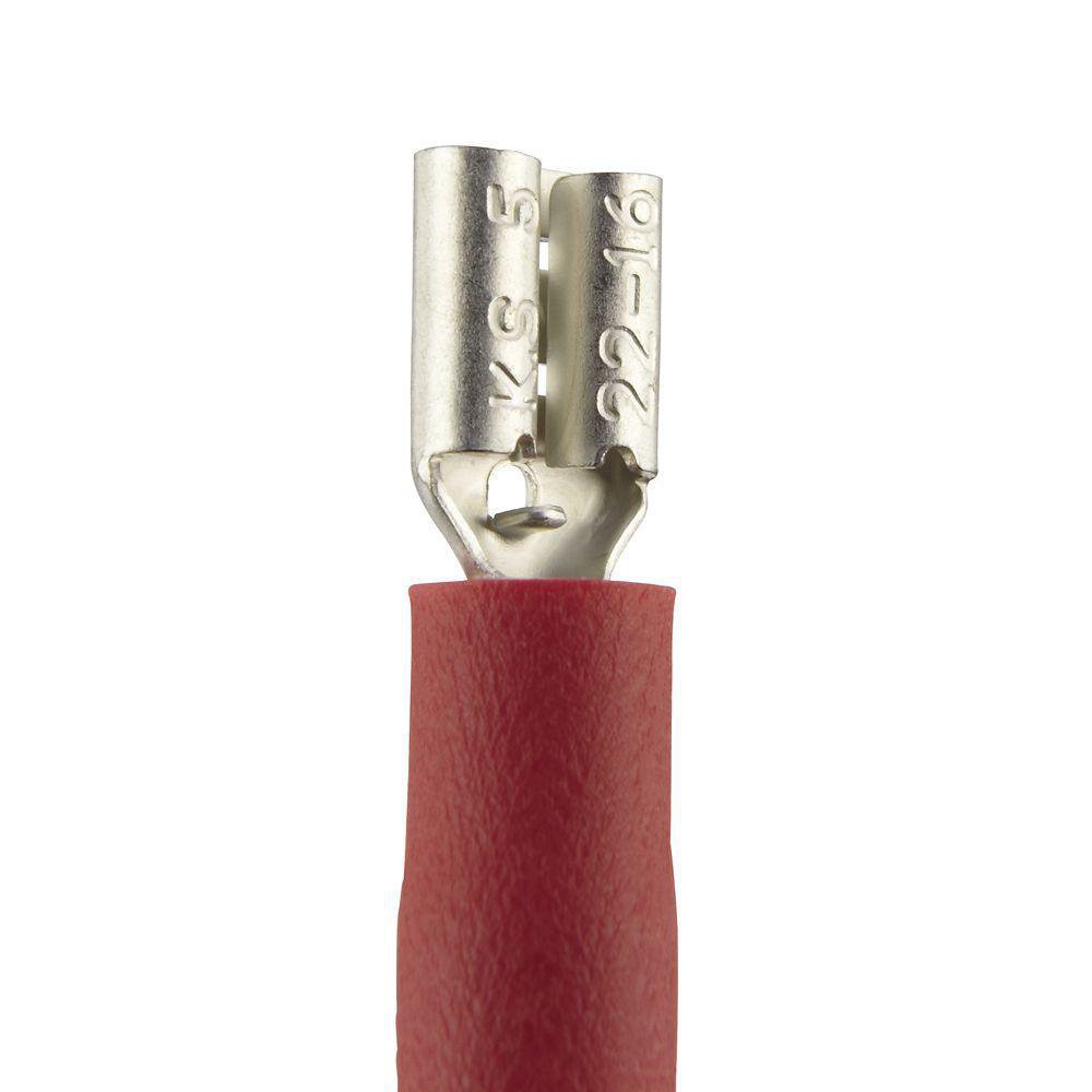 Terminal de Enchufe Hembra Roja 0.187 a Presión 16 a 22 AWG Terminal De Enchufe Hembra 0.1…