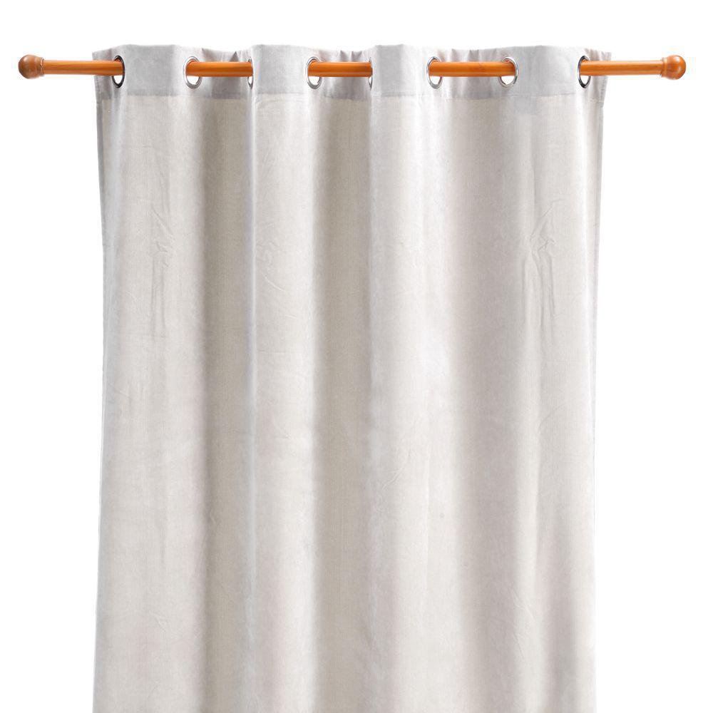 Cortina Velvet de Poliéster 140 x 240 cm con Ojales - Varios Colores Gris