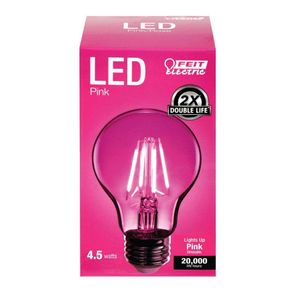 Bombilla Pera Led Rosada E27 De 4.5 W - Feit