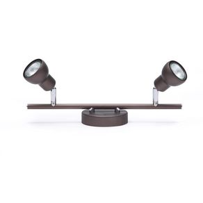Lámpara De Techo/Pared Café 2Bombillosxgu10X50Wmax - Zlumini