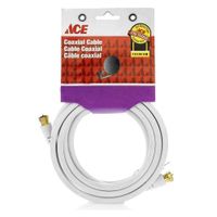Cable De Audio Y Video Coaxial Rg6 De 3.65 Metros - Ace