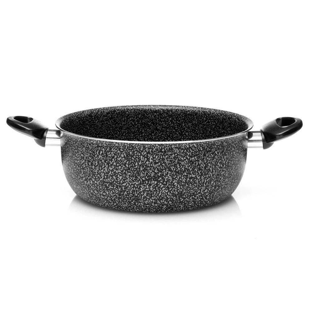 Cacerola Stone de 24 cm 2 con Asas Color Negro