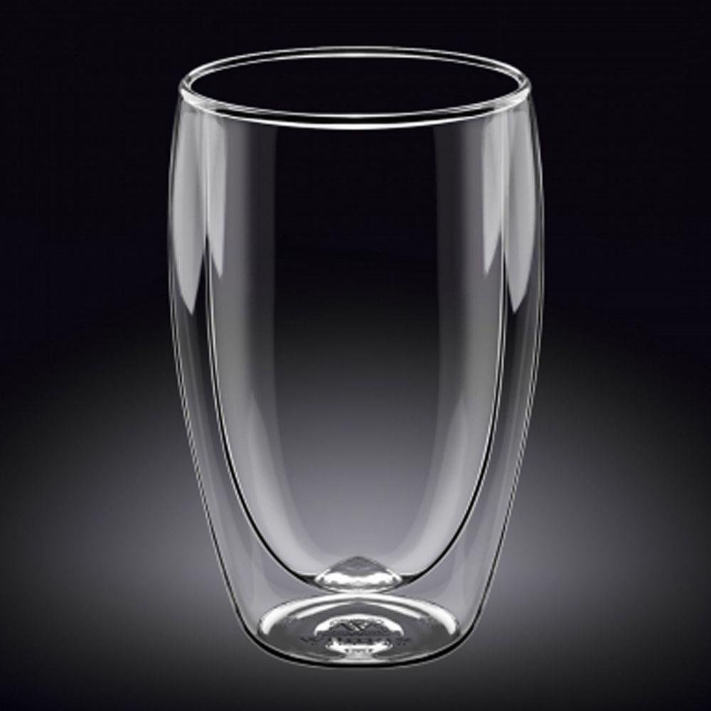 Vaso Doble Pared de 13.5 oz Color Transparente