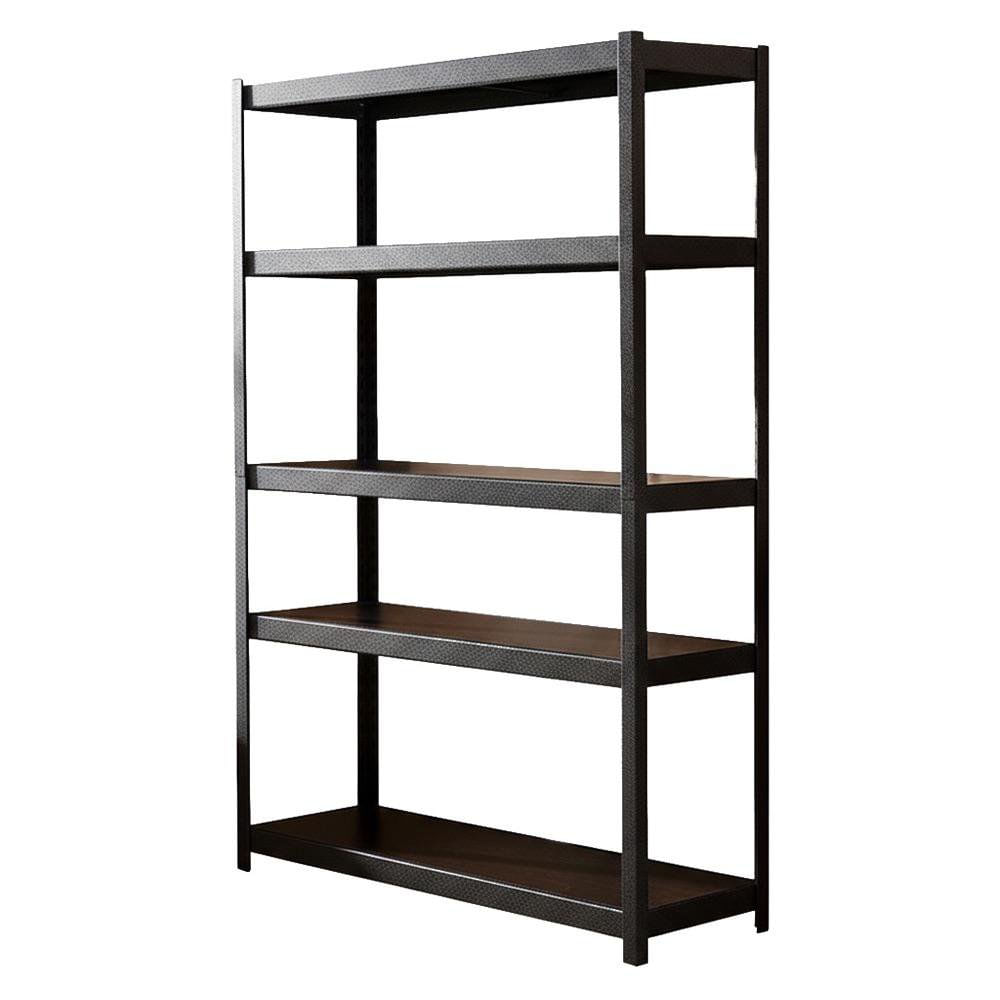 Estante Metálico de 5 Niveles 183 x 122 x 61 Cm con Capacidad de 1300 Libras Negro