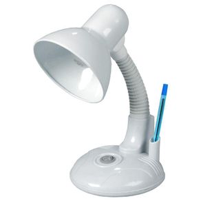 Lámpara De Escritorio Blanca 1Bombillox40Wmax - Zlumini
