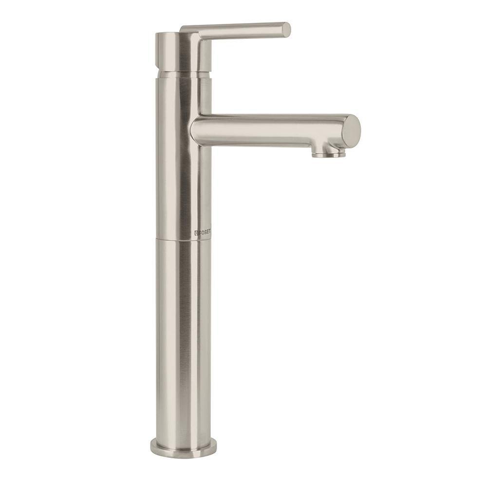 Grifo Monomando para Lavamanos Cuello Alto Element 23 cm Satinado