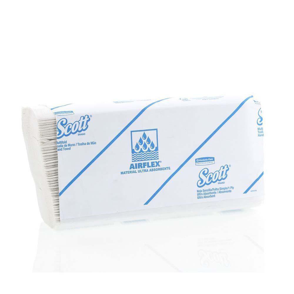 Toalla de Papel Interfoliada Airflex de Hoja Simple 175 Piezas Color Blanco