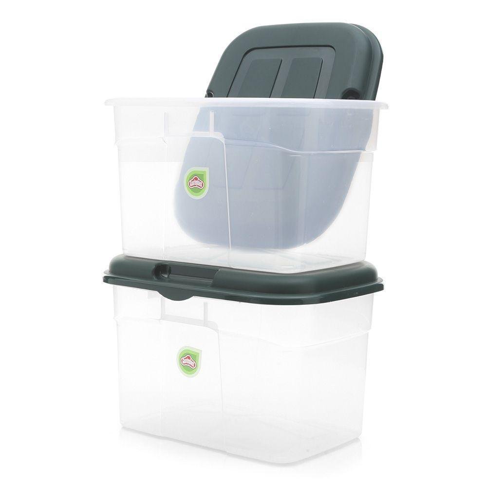 Set 2 Cajas Jumbito 32 L - Varios Colores Verde