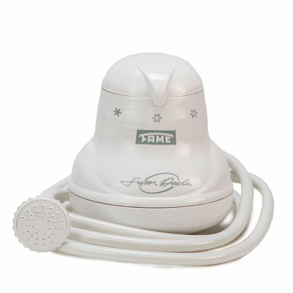 Calentador de Ducha 5.4 kW 4 Temperaturas Gris con Manguera Blanco
