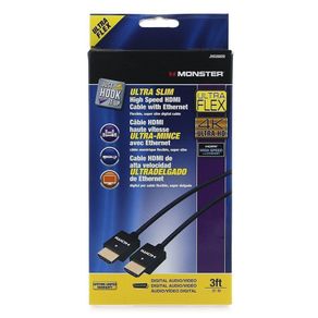 Cable, Ultra Slim High Speed, 3 Ft - Vanco