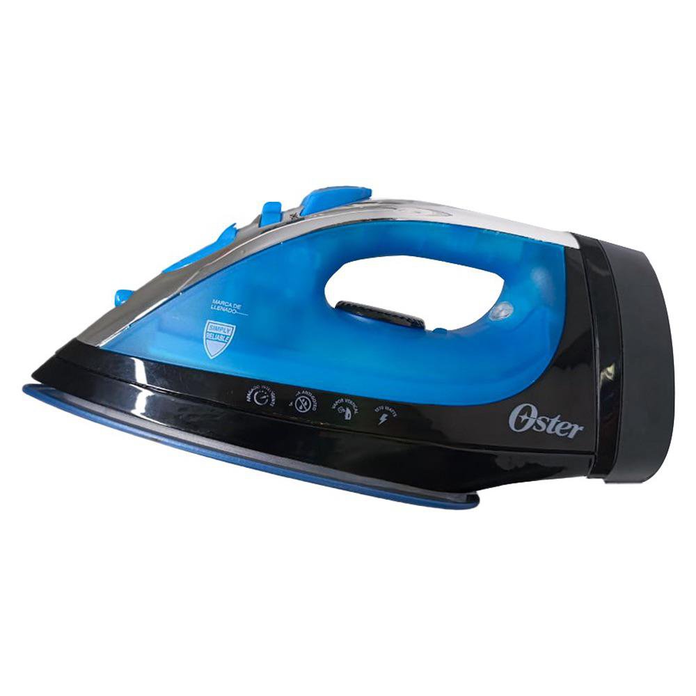 Plancha de Vapor para Ropa con Suela Cerámica y Cable Retráctil Color Azul y Negro