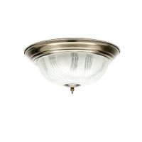 Plafón De Techo Bronce Antiguo 33.5" 2Bombillosx40Wmax - Zlumini