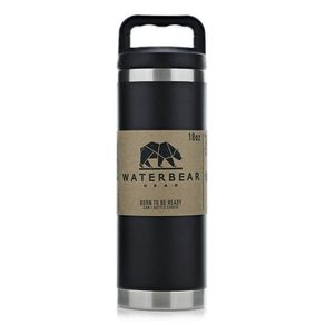 Termo Acero Inoxidable Negro 18 Oz.