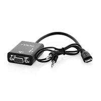 Cable Adaptador 0.23M Minihdmi-Vga Negro - Molvu