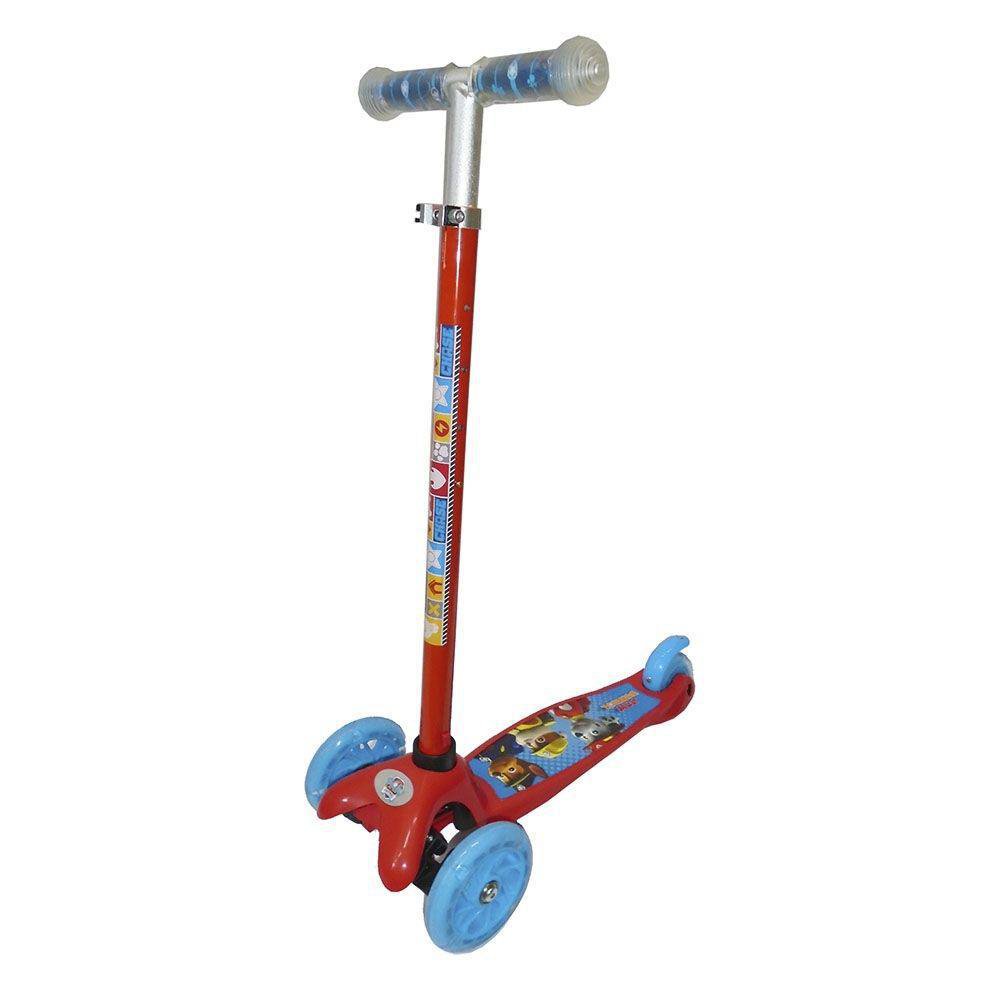 Monopatín de Lujo de 3 Ruedas con Luces Diseño de Paw Patrol para Niño Color Rojo Monopati…