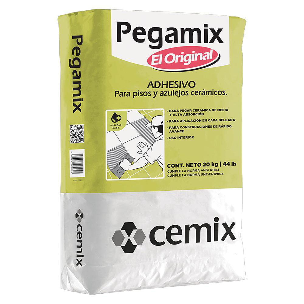 Adhesivo Pegamix Original Color Gris de 20 kg Pegamix Original 20 Kg
