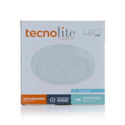 Lámpara Circular Con Bombilla Led De Sobreponer Luz De Día De 18 W - Tecnolite