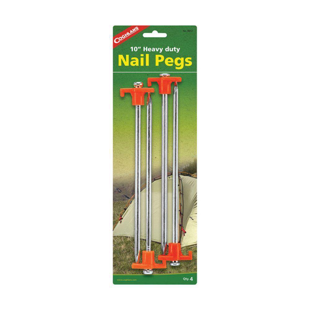Estacas Metálicas para Camping 10 Plg, 4 Piezas