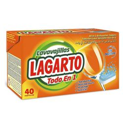 Pastillas Para Lavavajillas Todo En 1 De 40 Unidades - Lagarto