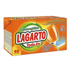 Pastillas Para Lavavajillas Todo En 1 De 40 Unidades - Lagarto