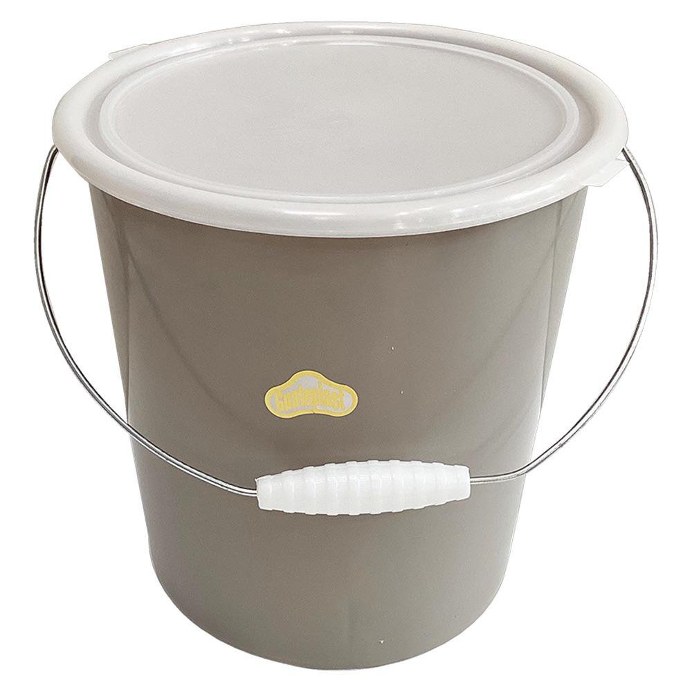 Cubeta con Tapa Café - Varias Capacidades 10 l