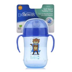 Vaso con Boquilla Suave Azul - Dr. Browns