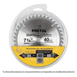 Sierra Circular Madera 7 1/4 24Dpp - Pretul