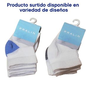 Calcetín Para Bebé Recién Nacido 3 Piezas Diseños Surtidos - Pralin