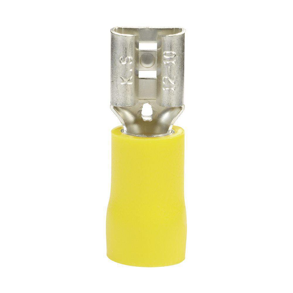 Terminal de Enchufe Hembra 0.25 a Presión 10 a 12 AWG Terminal De Enchufe Hembra A Presión…
