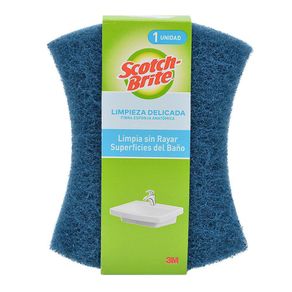 Esponja Scotch-Brite Limpieza Delicada Cera Rayas Para Baño 1Pz - 3M