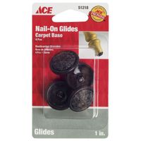Protector Para Patas Pequeño 1 Plg Tela Negra Clavado 4 Unidades Ace - Ace