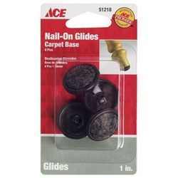 Protector Para Patas Pequeño 1 Plg Tela Negra Clavado 4 Unidades Ace - Ace