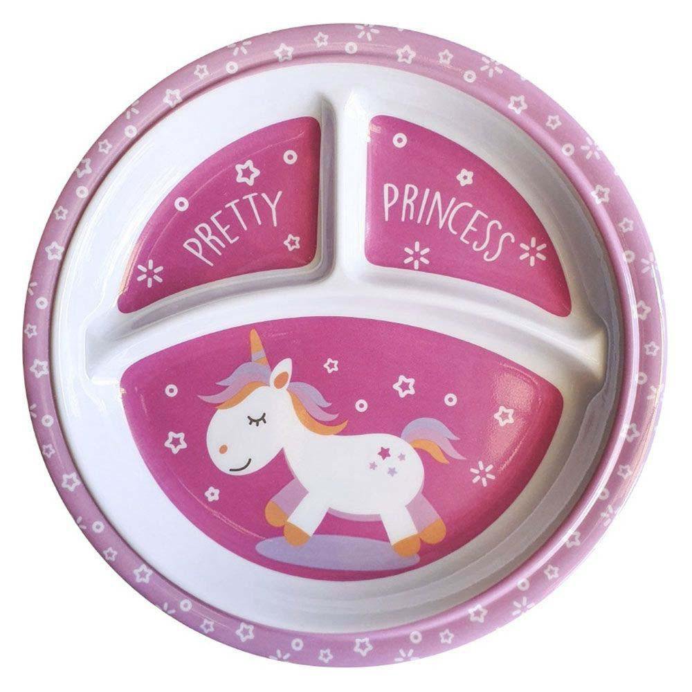 Plato con Divisiones de 21.4 cm Diseño Unicornio