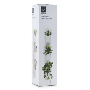 Recipiente De Pared Floralink Blanco - Umbra