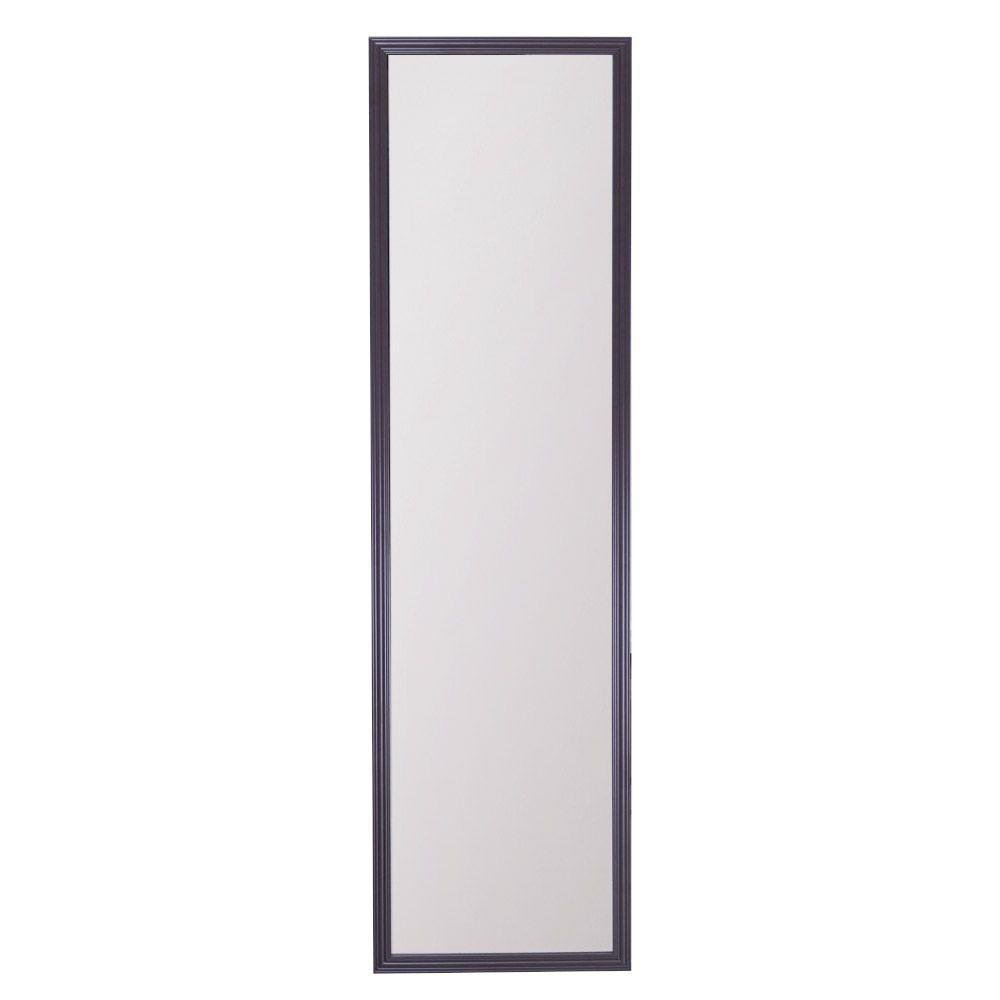 Espejo de Puerta 30 x 121 cm Rectangular Marco Color Café Oscuro