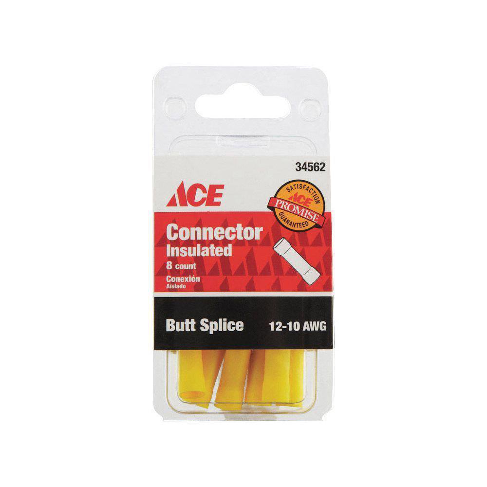 Terminal Eléctrica Tipo Barril Amarillo 12 a 10 AWG Terminal Eléctrica tipo Barril