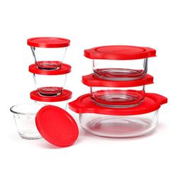 Moldes De Vidrio Con Tapa Roja 14 Pzas - Pyr-O-Rey