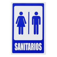 Rótulo Para Sanitarios 6X9 Plg - Foto Metal