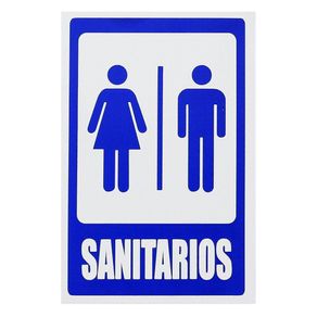 Rótulo Para Sanitarios 6X9 Plg - Foto Metal