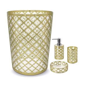 Set de Accesorios para Baño 4 Piezas - Varios Colores