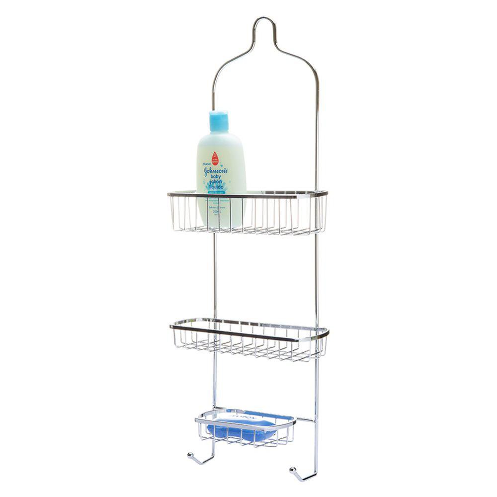Organizador para Ducha 3 Niveles de Metal Cromado