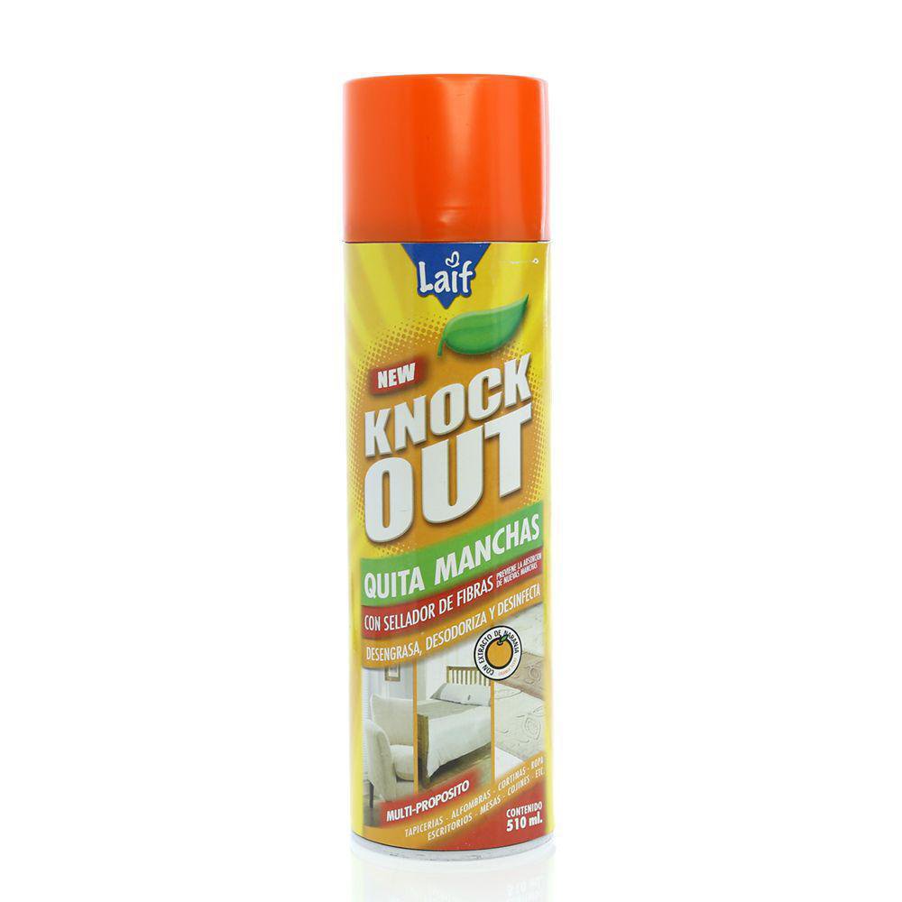Limpiador en Aerosol Laif Knock Out Quita Manchas Multiuso de 510 ml