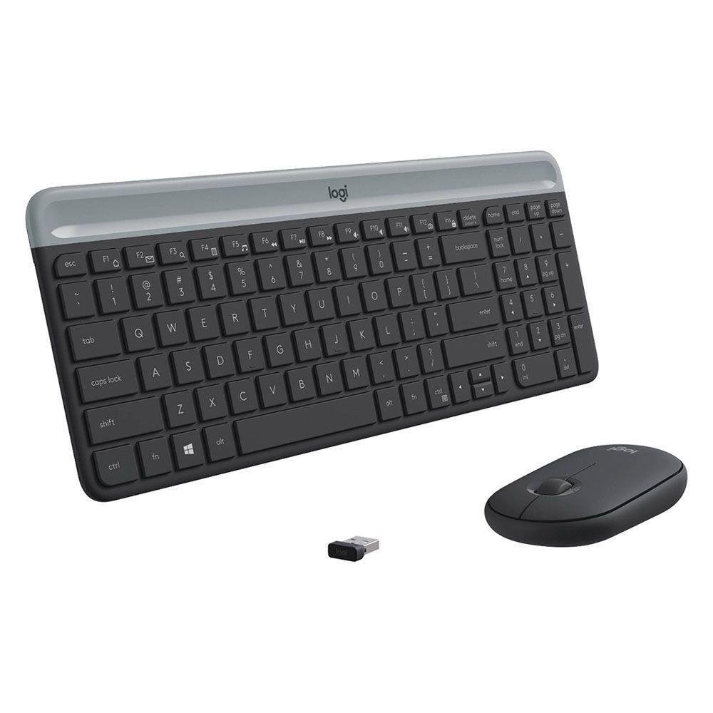 Combo de Teclado Slim y Mouse Inalámbrico
