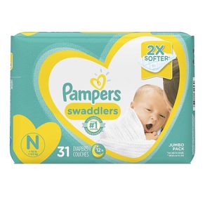 Pañales Swaddlers T.N X31 - Pampers