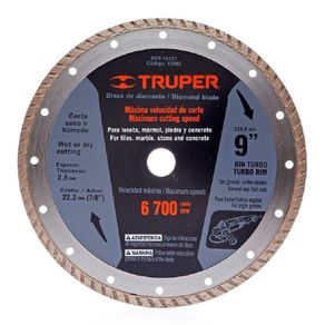 Disco Para Corte Loseta 9 Plg - Truper